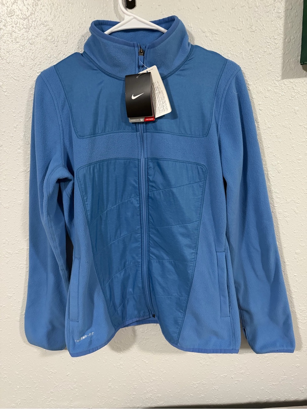 Nike therma fit Light Blue Full-Zip Fleece Jacket M women’s